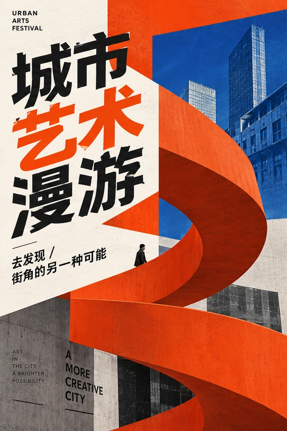城市艺术漫游系列海报 1